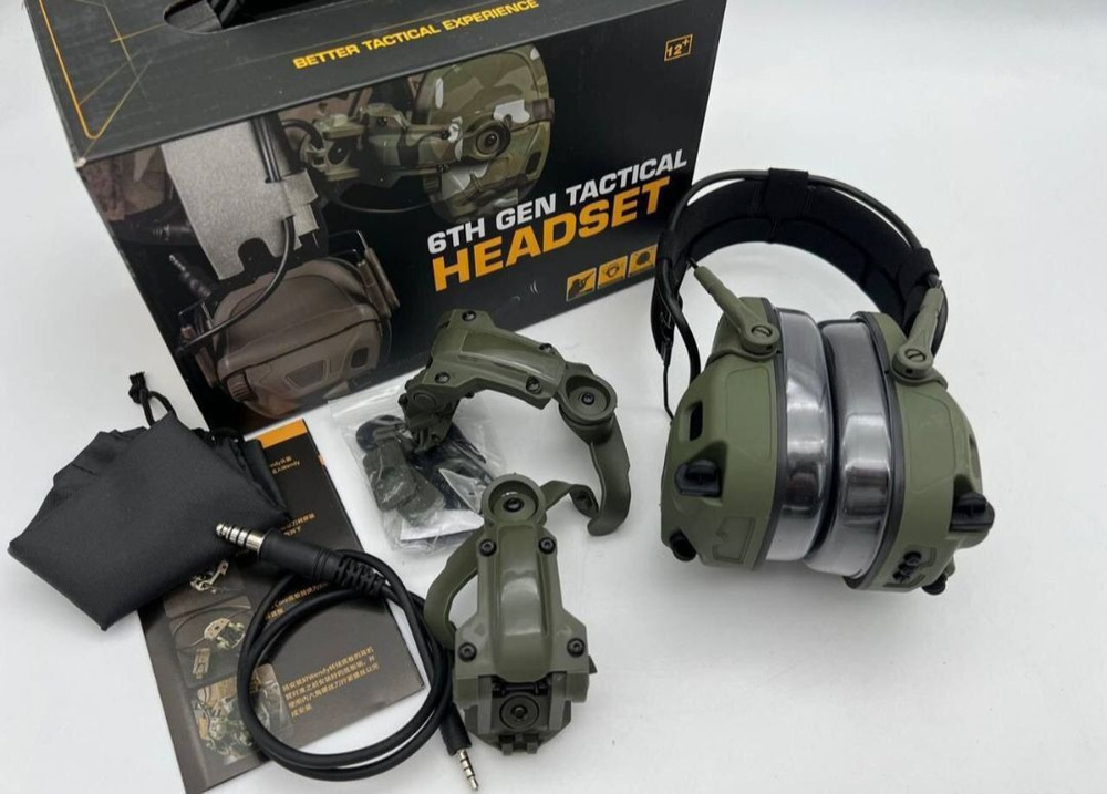 Наушники активные тактические 6TH Gen Tactical headset/гарнитура ...