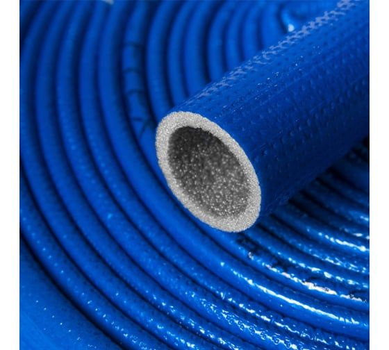 Теплоизоляция для труб диаметром 32 мм K-FLEX PE COMPACT в синей оболочке 35/4 бухта 10 м  #1