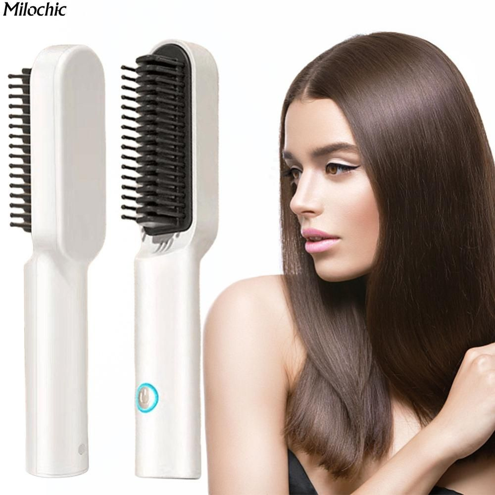 milochic Расческа с ионизацией Щетка-выпрямитель для волос 2 в 1 ...