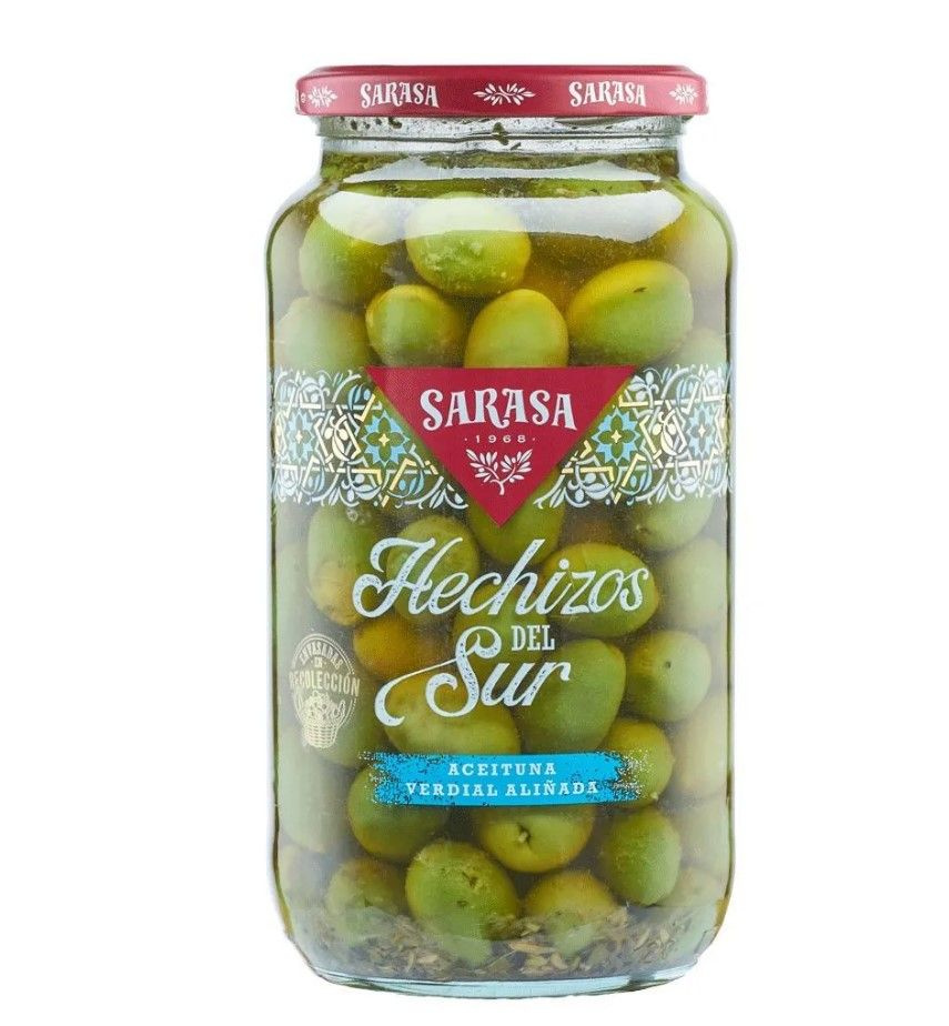 Оливки зеленые (битые) c косточкой "Эчисос дель сюр" "САРАСА" 0,920 кг  #1