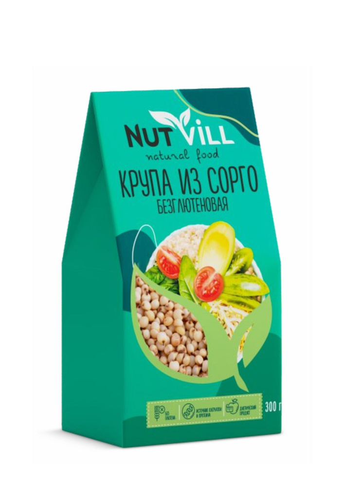 NutVill Крупа из сорго без глютена диетическая веган, 300г - купить с ...