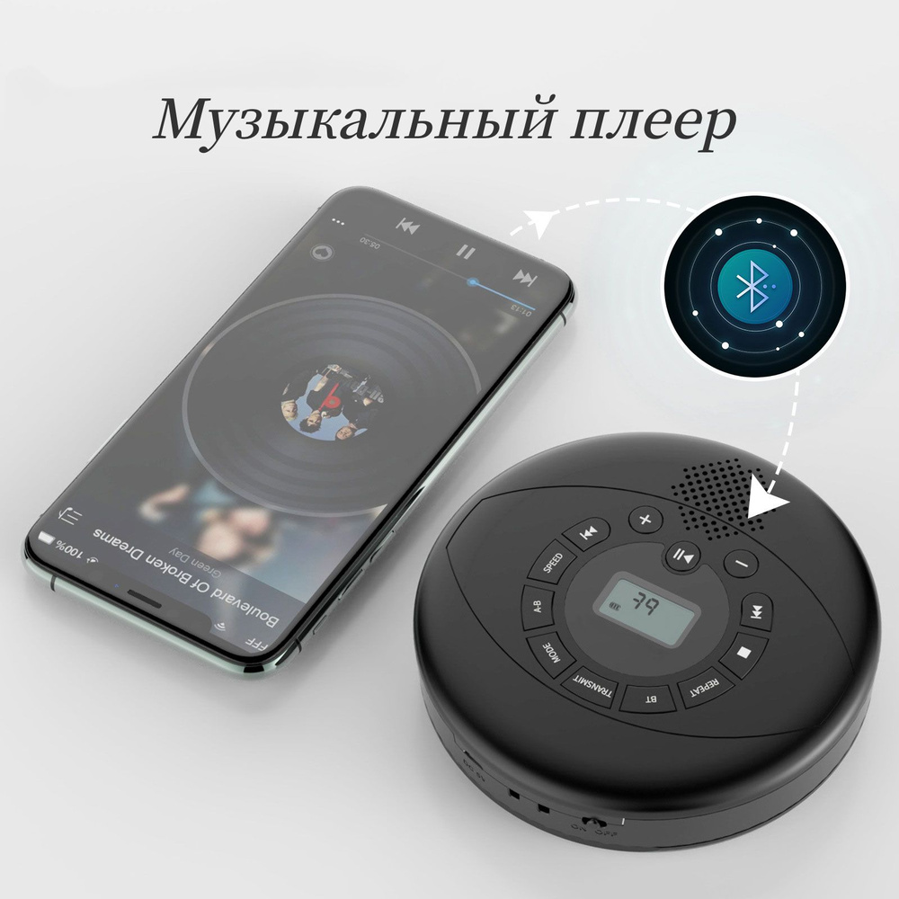 Музыкальный Центр CD14 CD Плеер С Bluetooth Встроенный Динамик Идеально  Подходит Для Дома, Автомобиля И Кабинета - купить с доставкой по выгодным  ценам в интернет-магазине OZON (1322383111)