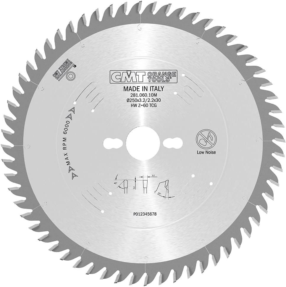 Диск пильный для ЛДСП СМТ Италия 250x30x3,2/2,2 10 TCG Z60 CMT 281.060.10M  #1