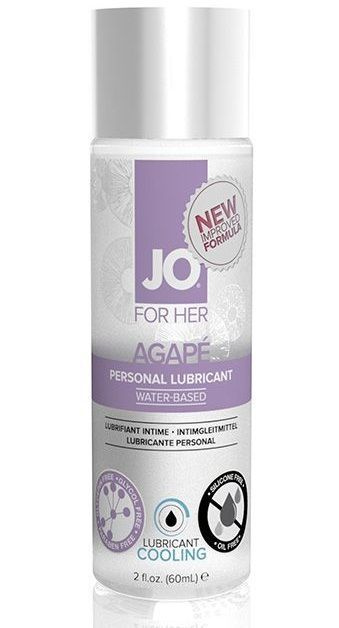 Женский охлаждающий лубрикант на водной основе JO AGAPE LUBRICANT COOLING - 60 мл  #1