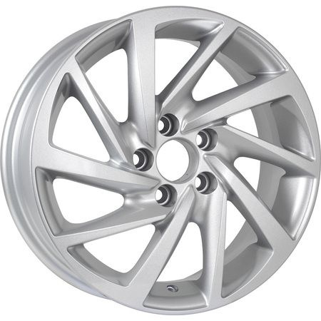 KDW KD1530 Skoda Rapid, VW Polo_Silver_Painted Колесный диск Литой 15x6" PCD5х100 ET38 D57.1  #1