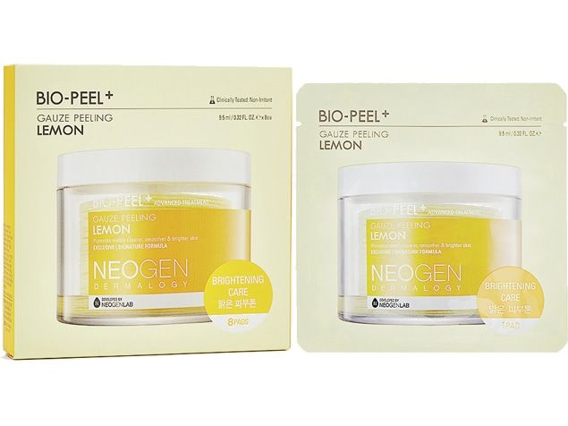 Диски для лица, тревел-формат Neogen BIO-PEEL+ GAUZE PEELING LEMON #1