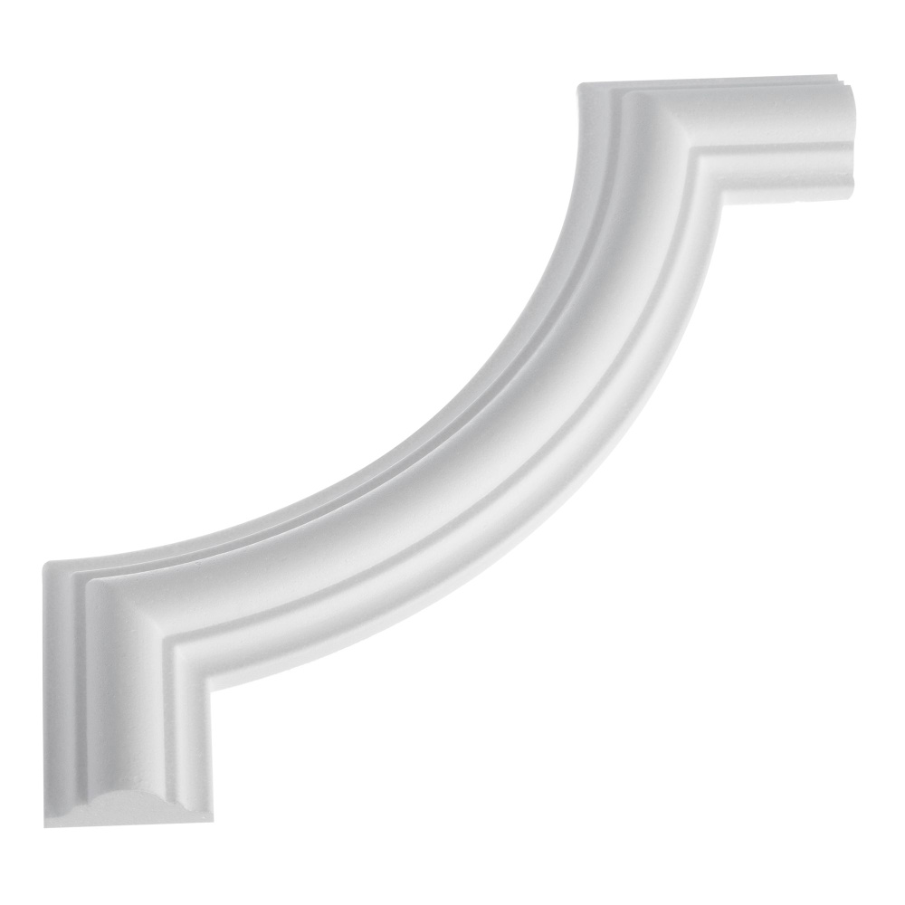 Уголок для плинтуса полистирол C100-C1 белый 4 шт (2 шт.), ZR89342761  #1