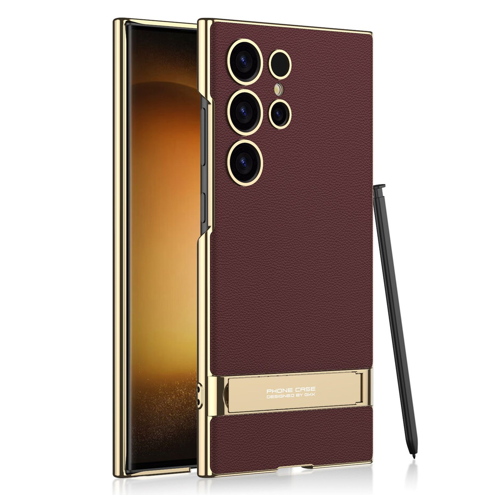Кожаный чехол для Samsung S24 Ultra Galvanised, функция подставки ...
