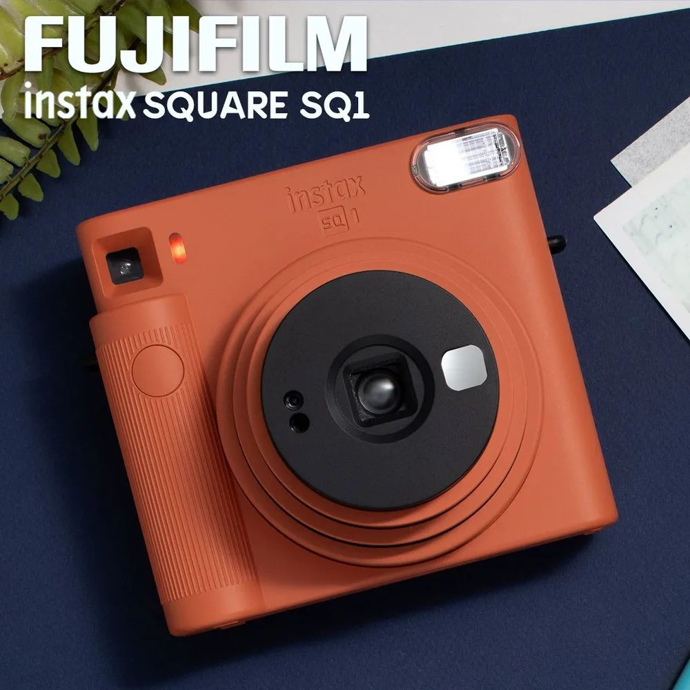Фотоаппарат моментальной печати Fujifilm Instax SQUARE SQ1, оранжевый  #1