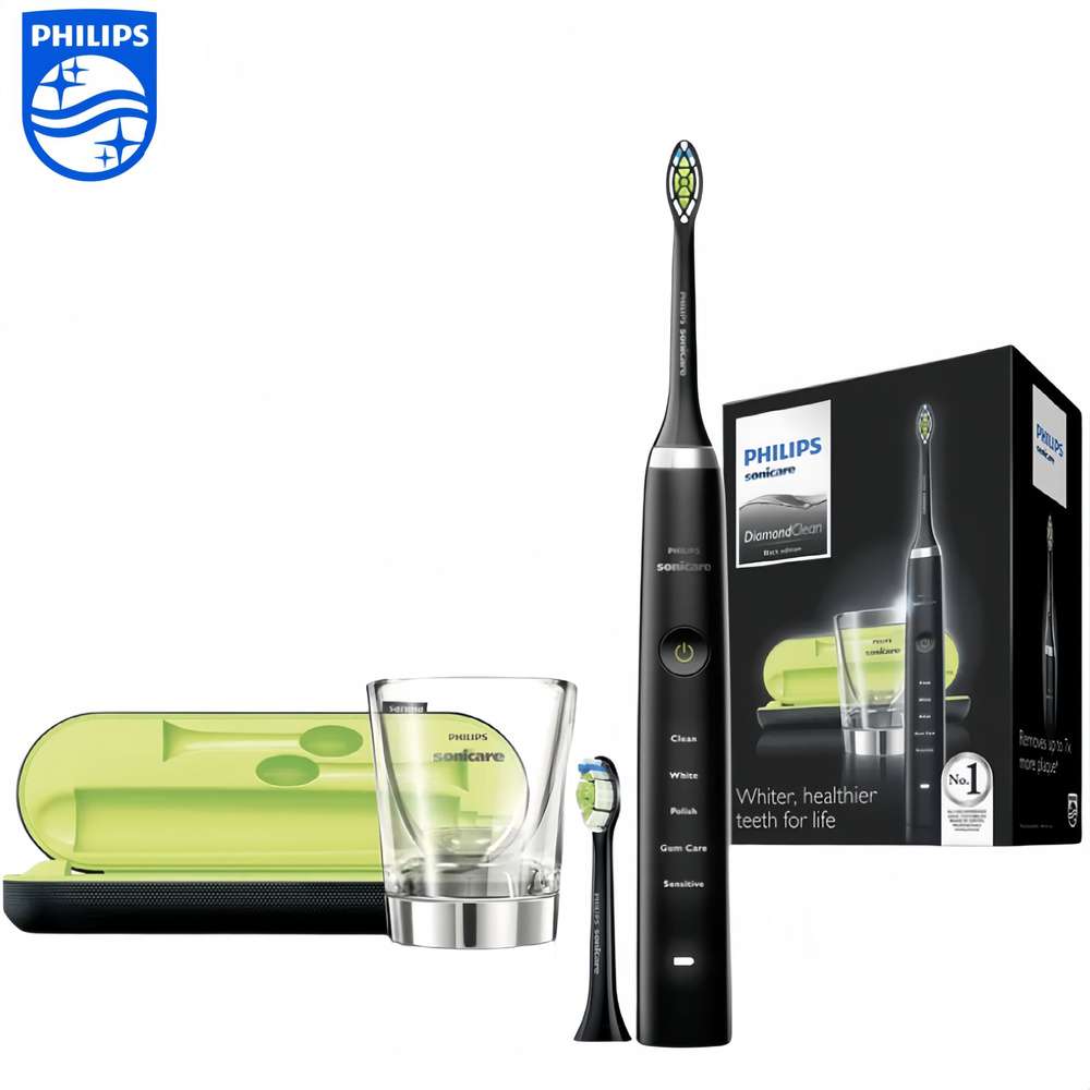 Philips Sonicare Набор электрических зубных щеток RDGDFG7FDG3HFGHK1EPEGERGMOREG, черный  #1