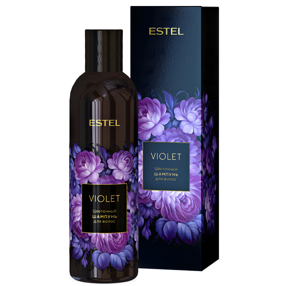ESTEL PROFESSIONAL Цветочный шампунь VIOLET для мягкого очищения и ...