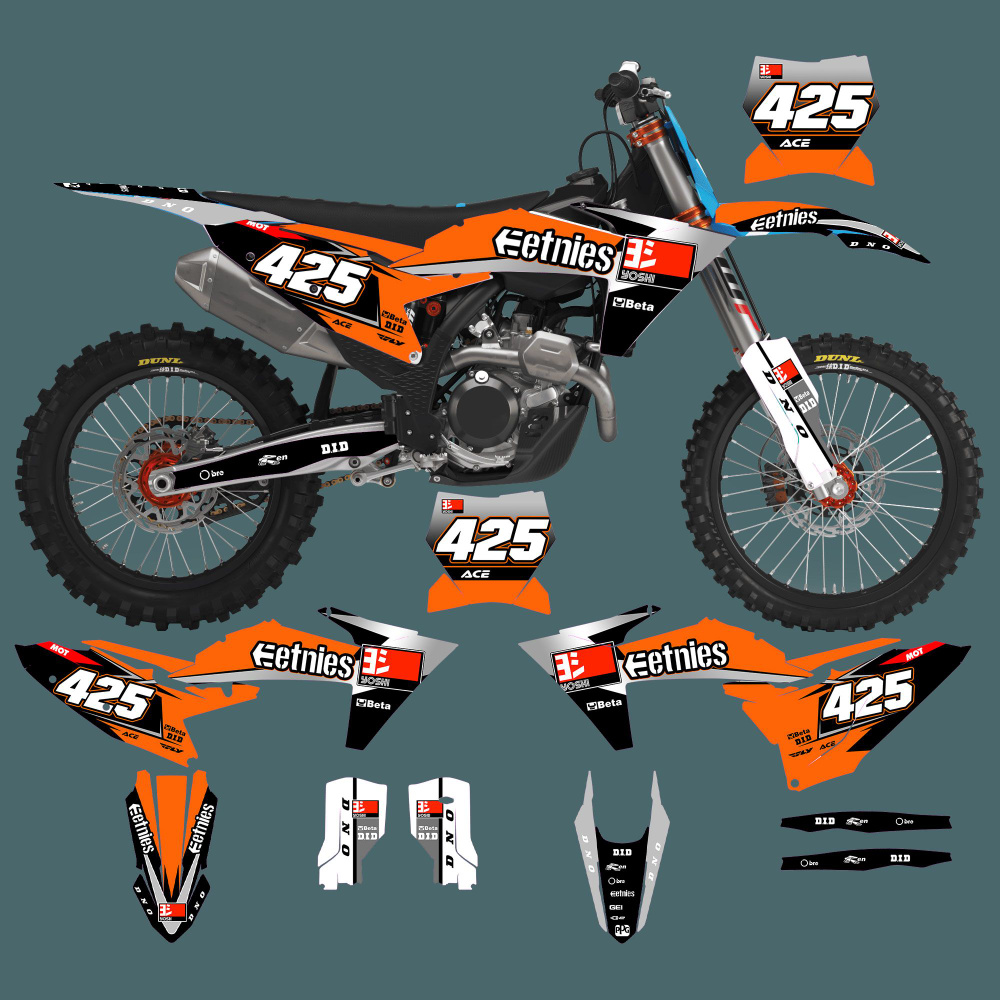 Применяется к KTM 24-26EXC 2024 2025 2026 Мотоцикл наклейка хрустальная ...