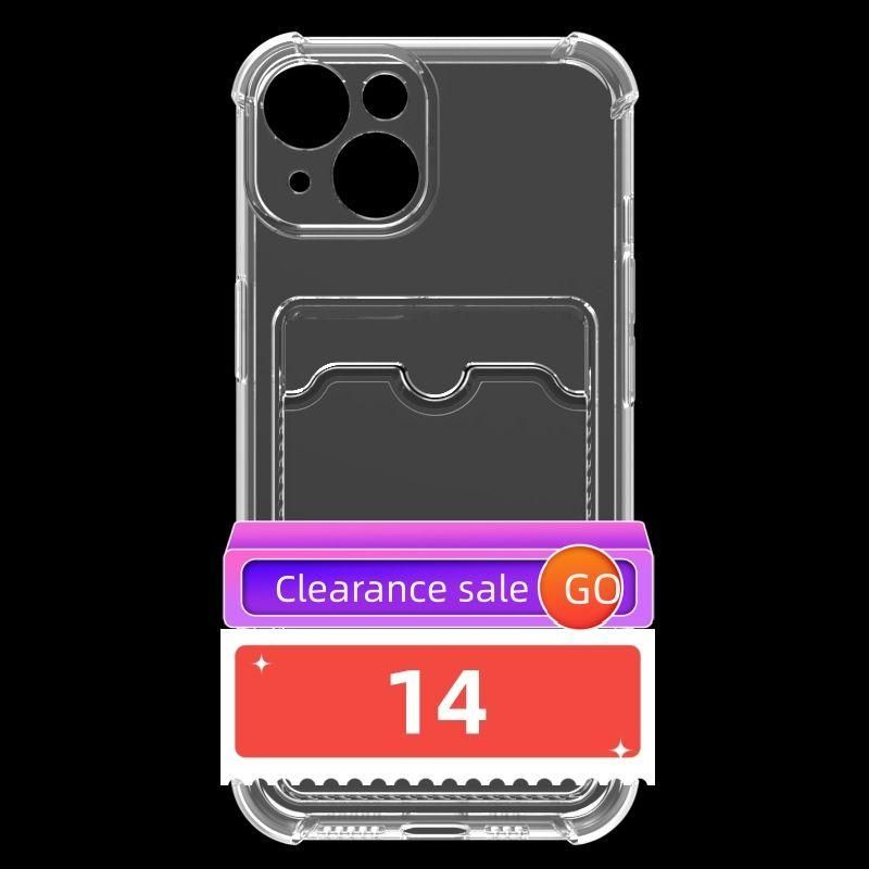 чехол на айфон 14 с карманом под карту / Противоударный /Прозрачный ...