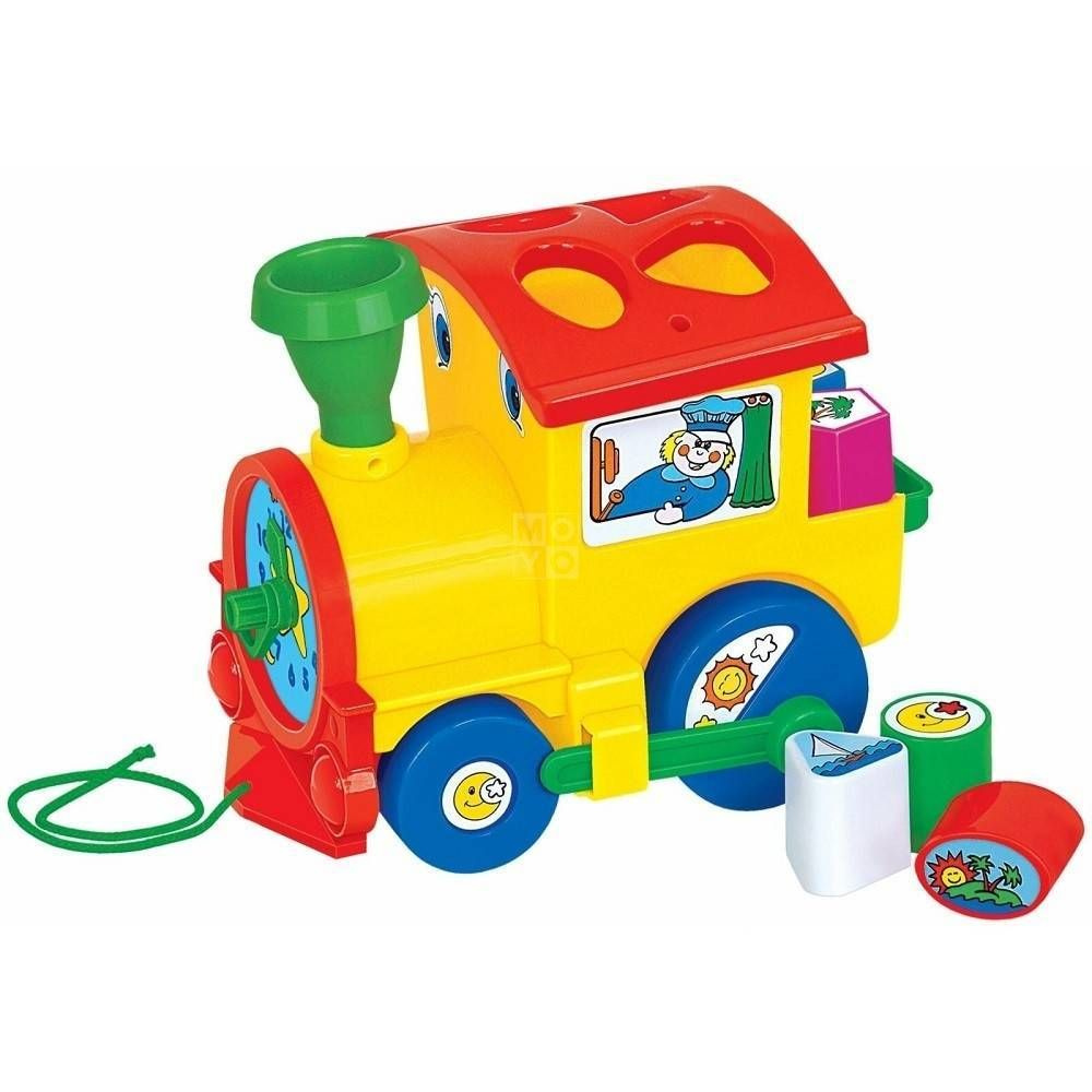 Игрушка развивающая,Занимательный паровоз, 22 см Полесье - купить с ...