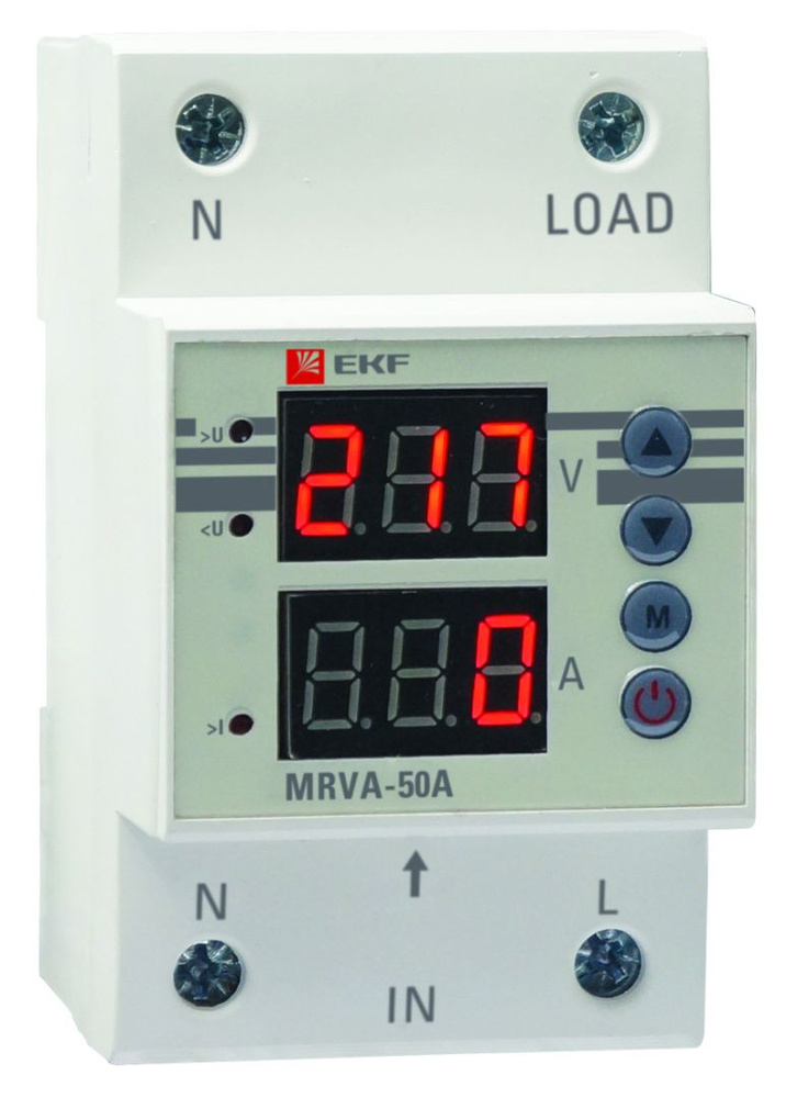 Реле напряжения и тока с дисплеем MRVA 25A EKF PROxima сн/пр - купить ...