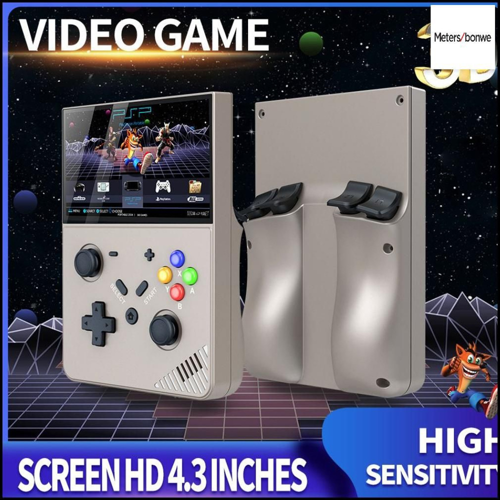 Портативная игровая консоль R43-PRO, 4,3 дюйма, 3D, 4K HD, PSP, PS1 ...