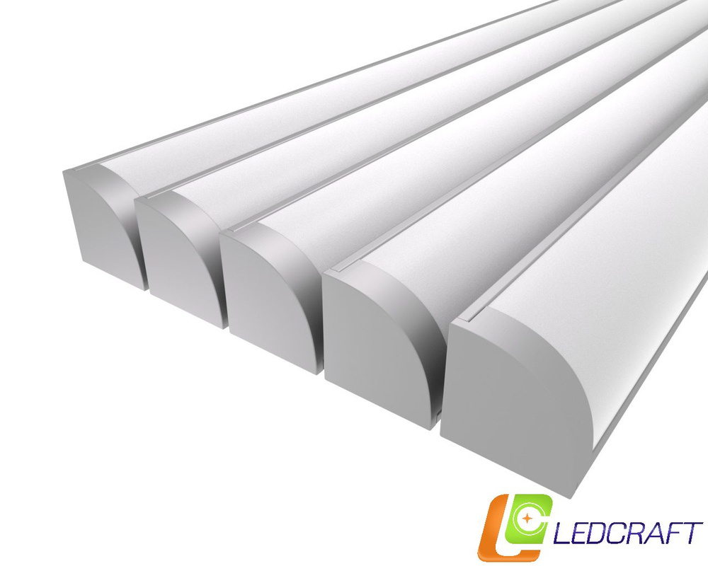 Ledcraft LC-LPU1616M20-1x5Silver комплект из 5 шт серебро (1м профиль1м рассеиватель2 заглушки2 крепежа) #1