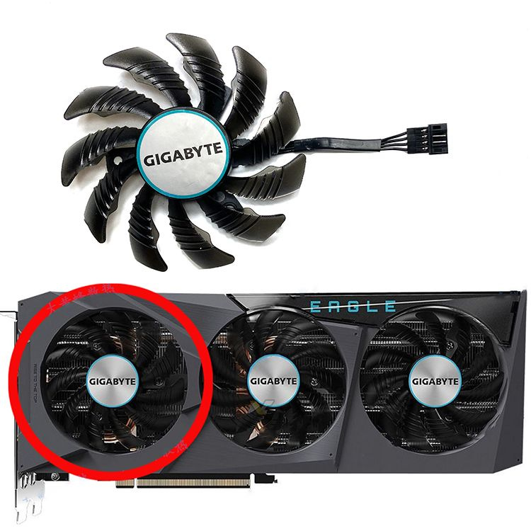 Вентилятор охлаждения видеокарты GIGABYTE RTX 3070 8GB EAGLE - купить ...