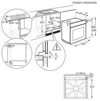 Электрический духовой шкаф electrolux oem3h40tx серебристый