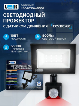 Светодиодный прожектор СДО-10 10w 6500K GR IP65 230V ФАZА