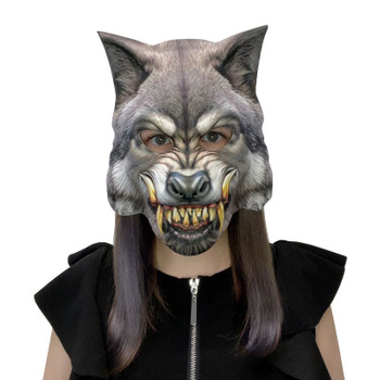 Купить маску волка коричневая с зубами в интернет-магазине : описание, отзывы, доставка по РФ 0р