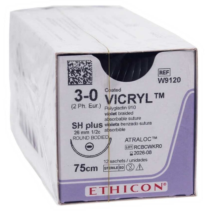 Шовный материал медицинский хирургический рассасывающийся W9120 Викрил ...