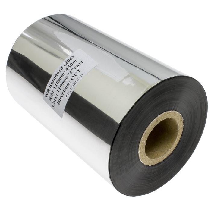 Черный Риббон Восково-смоляной (Wax-Resin) Standard (110 мм x 450 м x 1 ...