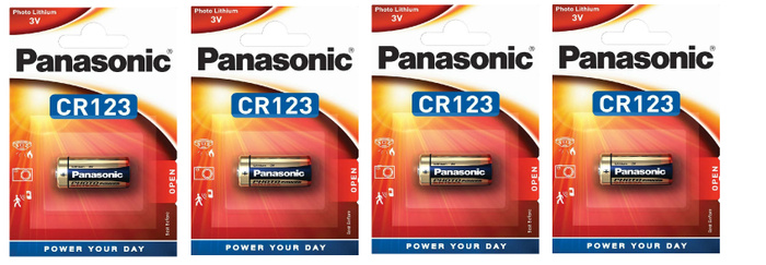 Батарейка Panasonic CR123A литиевая 4 шт - купить с доставкой по ...