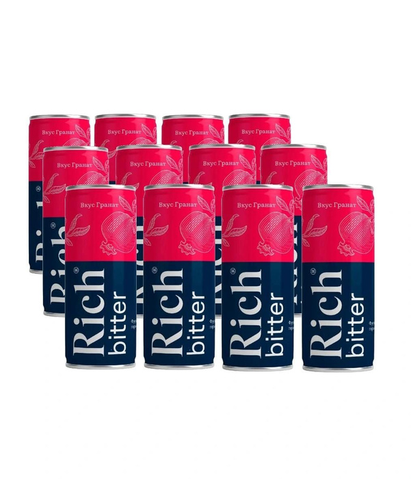 Газированный напиток Rich Рич Гранат ж/б 0,33 по 12 шт - купить с ...