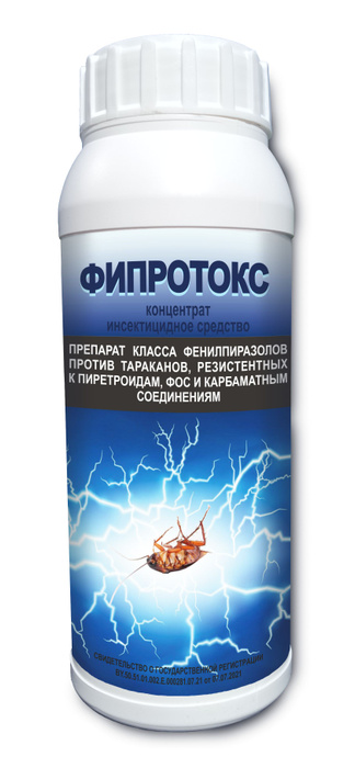 Средство от тараканов без запаха, Фипротокс (фипронил), 1 литр, защита от тараканов  #1