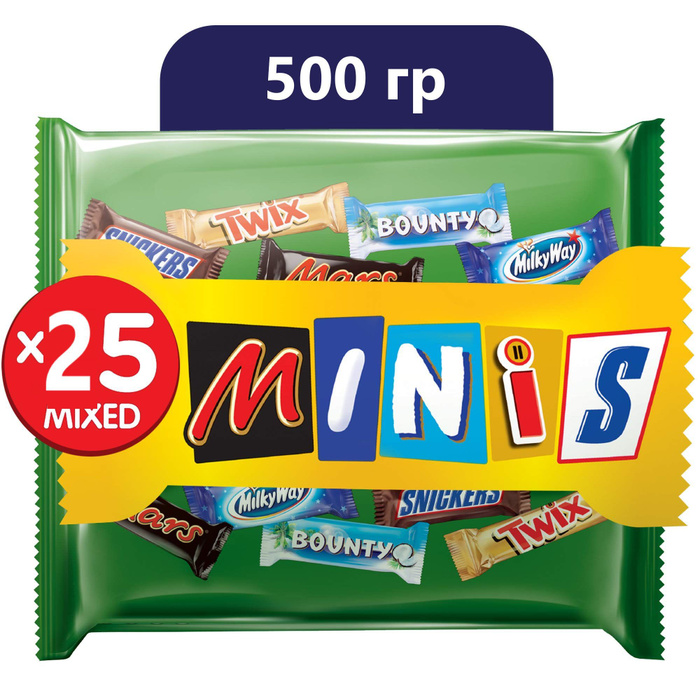 Шоколадные конфеты Mixed Minis Bag 500гр, Нидерланды - купить с ...