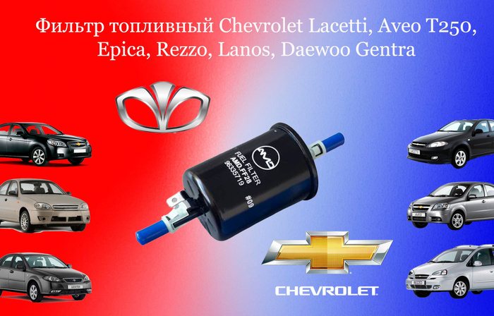 Фильтр топливный AMD Chevrolet Lacetti/Aveo T250/Epica/Rezzo/Lanos ...