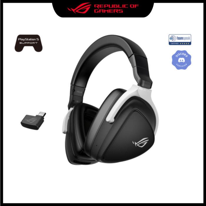 Игровые наушники ASUS ROG DELTA S WIRELESS, черный - купить по ...