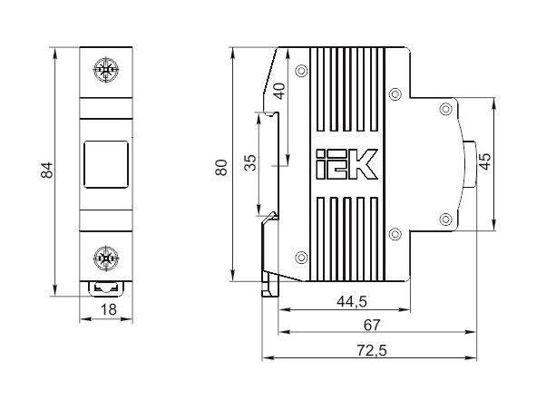 Лампа сигнальная ЛС-47М матрица красная IEK(С возможностью замены ...