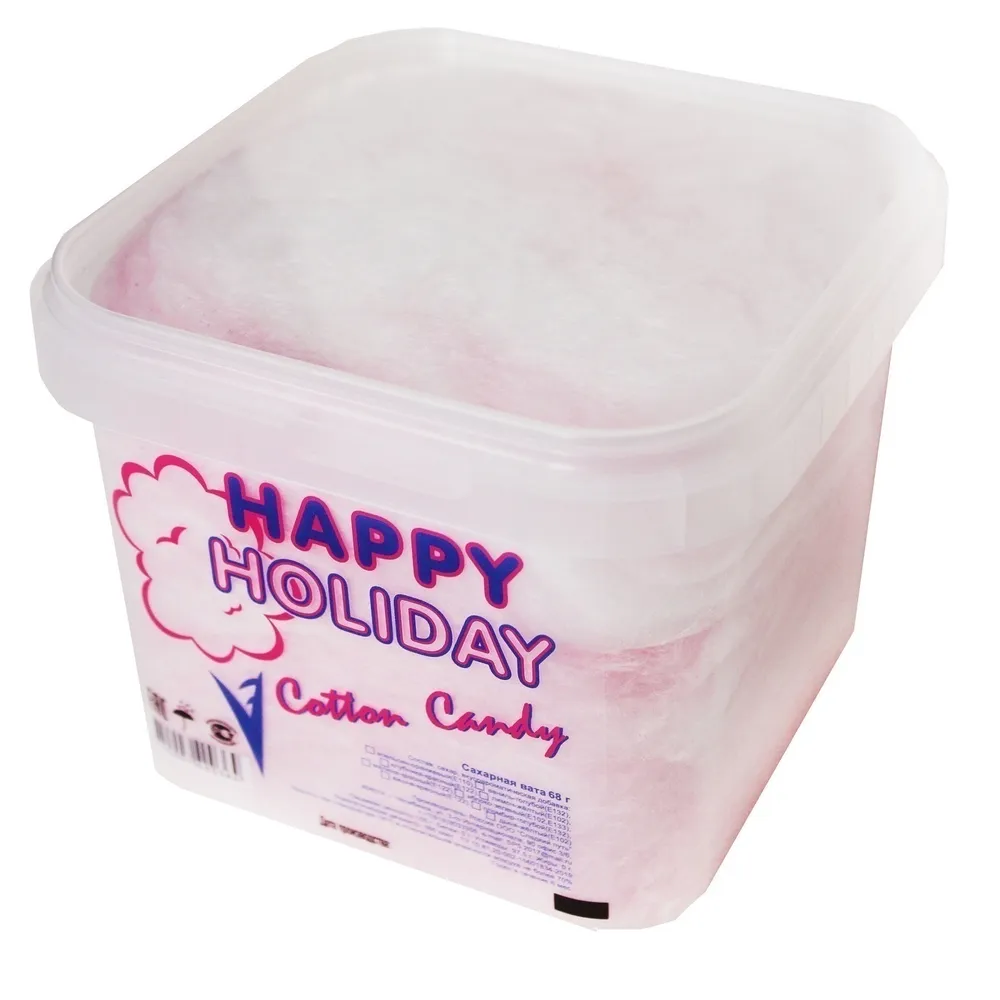 Сахарная вата Happy Holiday 8шт. по 68г., 8 шт, 68 г, фото 4