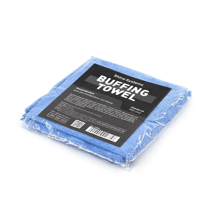 Микрофибра 40*40 см для располировки составов Buffing Towel Shine Systems, 350 гр/м2 SS884, 40x40 см, 350 г, фото 3