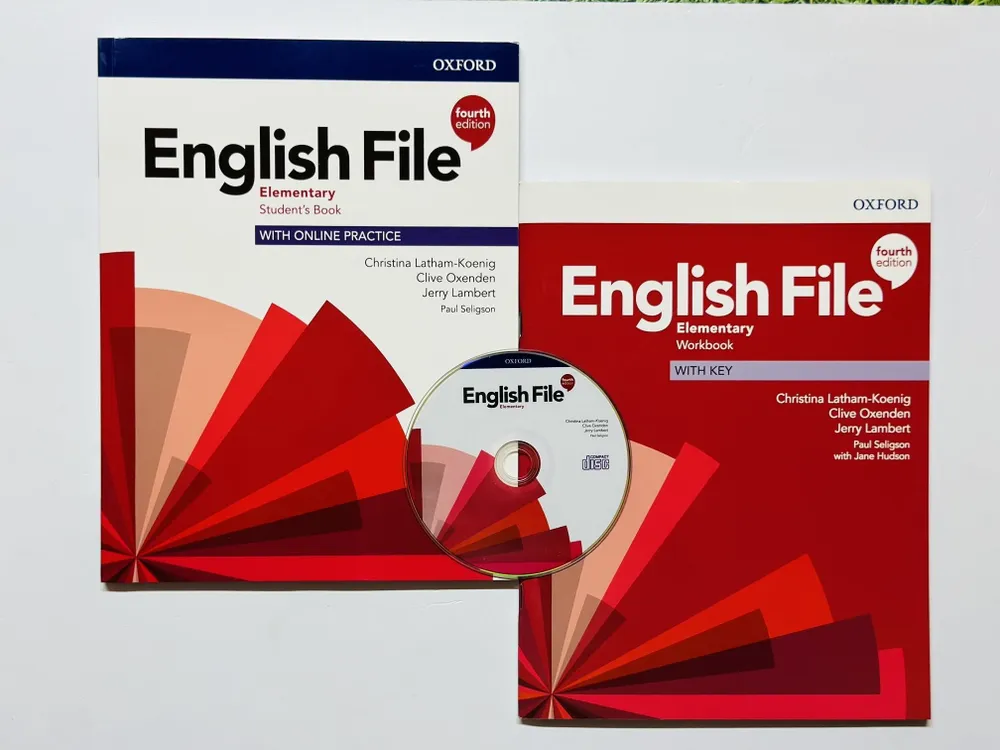 English File 4th Fourth edition Elementary Комплект Student's Book + Workbook + CD, вариант