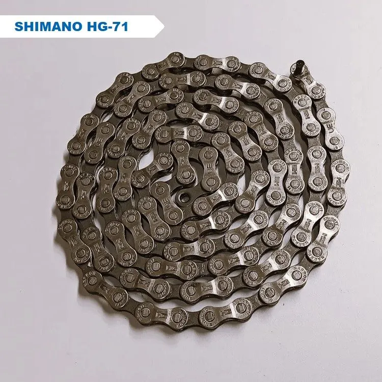 Цепь для велосипеда Shimano HG71 на 6/7/8 скоростей, 112 звеньев, соединительный пин в комплекте. Без упаковки(oem), вариант, фото 2