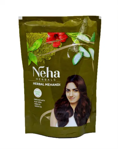 Хна для волос Неха / Neha натуральная с кофе и чайным листом, 140 гр