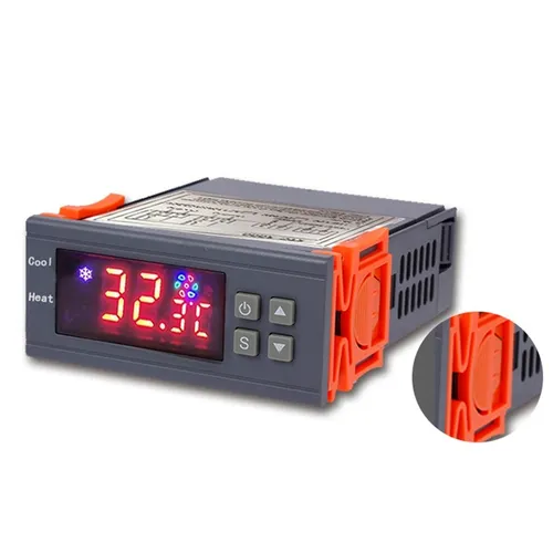 Цифровой термостат STC-3000 для инкубатора, регулятор температуры и охлаждения (черный)