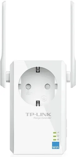TP-Link Универсальный усилитель беспроводного сигнала (ретранслятор) со встроенной розеткой, 300Мбит