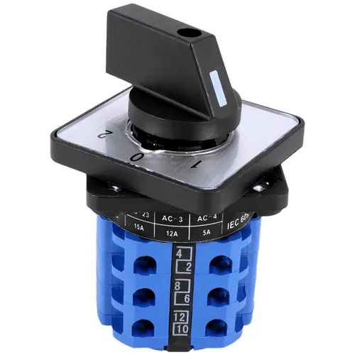 3-позиционный поворотный кулачковый переключатель управления включением-выключением, 20 А