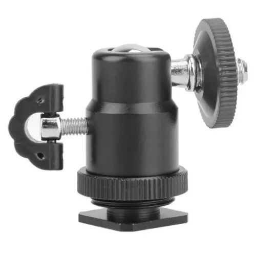 Металлический башмак-штатив для камеры с LED-подсветкой и монитором: Многофункциональный шаровой шта