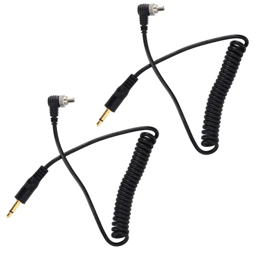 Универсальный синхронизационный кабель для цифровых камер PC-3.5mm (2 шт) синхронизация вспышек и ак