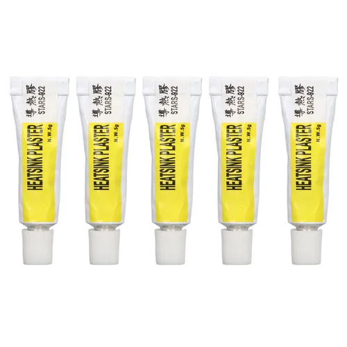 Термопаста для процессора, 5 шт, 25 г, силиконовая смазка, термостойкость 300 C, для 3D-принтеров и