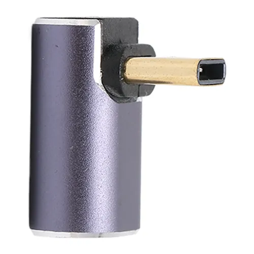 Угловой адаптер Type-C 40 Гбит/с, 8K 120 Гц, 100 Вт, быстрая зарядка и передача данных, алюминиевый