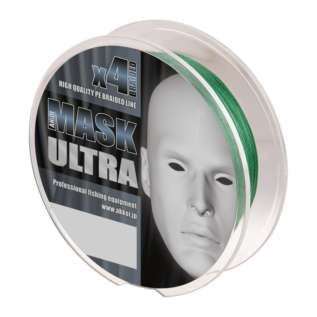 Леска плетёная AKKOI MASK ULTRA X4-110 (green) d0,06mm