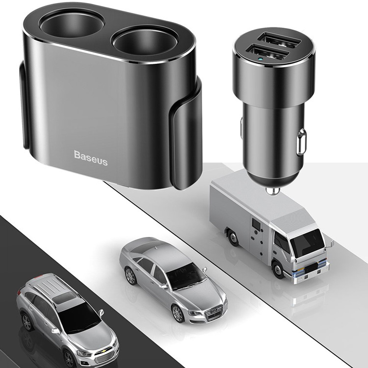 Baseus one to two cigarette lighter. Baseus high efficiency (crdyq).
