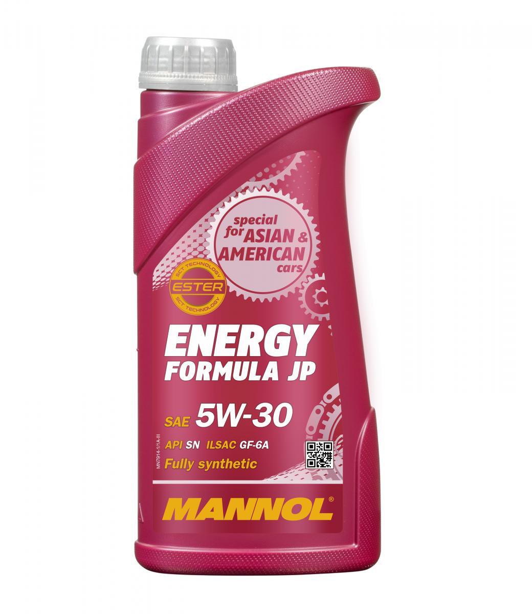 Масло моторное 5W30 синт. Energy Formula JP SN/CF-5 (1л) (Mannol)