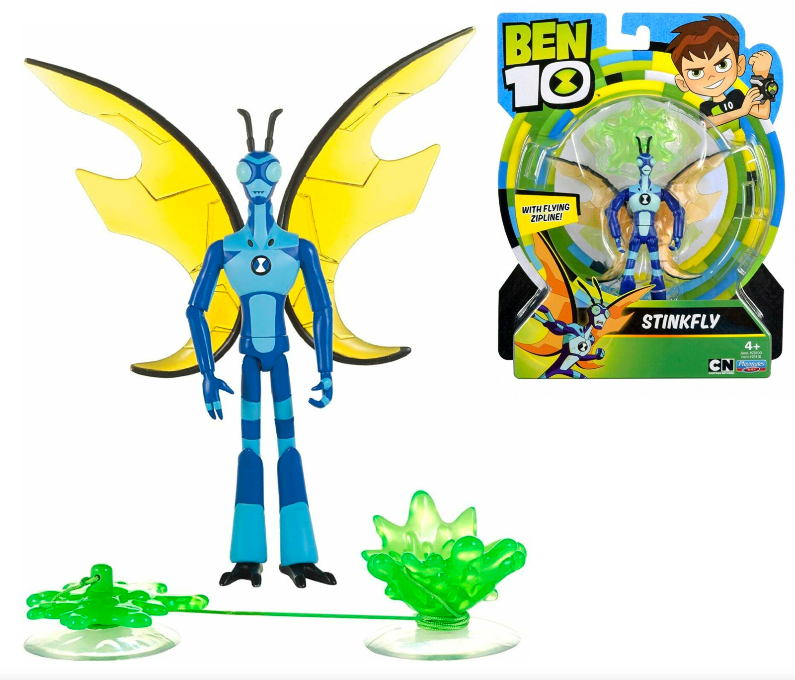 Фигурка Бен 10 Жук Ben 10 Stinkfly With Flying Zipline 76110